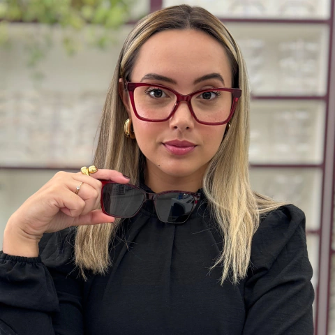 BA1392 - OCULOS CLIP-ON MADRID VERMELHO - comprar online