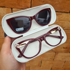 CP067 - ÓCULOS CLIP-ON VALENTINA MARSALA - comprar online