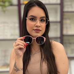 C0255 - ÓCULOS CLIP-ON MAIAMI ROSA DEGRADÊ TRANSPARENTE - comprar online