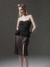 Pollera organza Emilita - negro