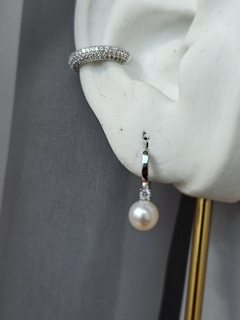 Piercing em prata 5 fileiras cravejadas de zircônias - loja online