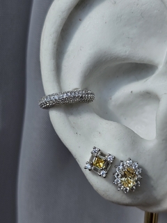 Piercing em prata 5 fileiras cravejadas de zircônias na internet