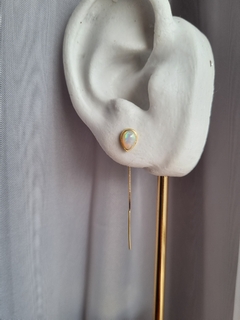 Brinco Drop encanto Opalino, em Ouro 18K - loja online