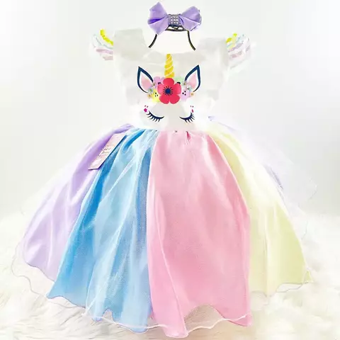 Vestido Luxo Unicórnio