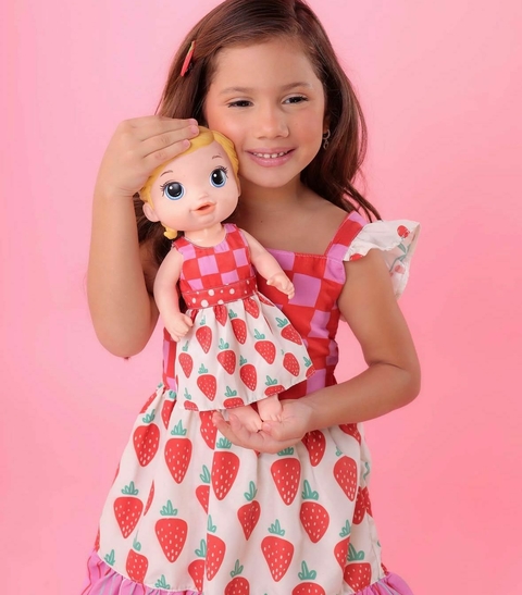 Vestido Moranguinho com vestido boneca