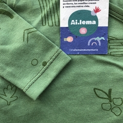Ajuar verde con estampa AI.LEMA - comprar online
