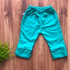 Pantalón jersey "Verde" con puño cubre pie. - comprar online