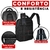 Mochila Notebook Carter Poliéster Preta Santino - loja online