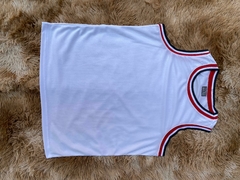 Regata DryFit Premium - Branco com Vermelho - Street Hoopz