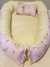 Nidito reversible estampado + almohadon de lactancia +cuellito