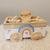 Carro de arrastre con bloques de madera arcoiris - comprar online