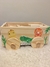 Carro de arrastre con bloques de madera Dinos