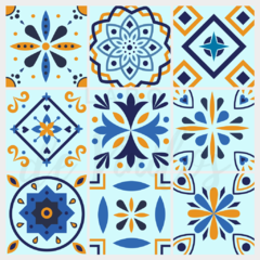 AZULEJOS BLUE X 6 UNIDADES