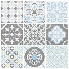 AZULEJOS DALLAS CELESTE X 6 UNIDADES