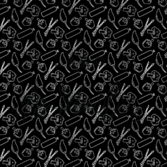 VINILO MURAL BLACK VEGETALES - comprar online
