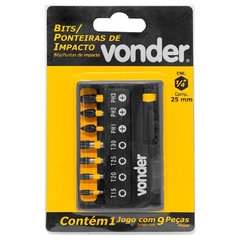 Jogo de Bits/ Ponteiras com Encaixe Sextavado d