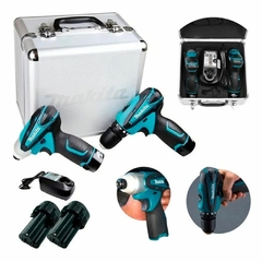 Combo de Parafusadeira Impacto e Furadeira Parafusadeira 12V Li-ion Bivolt com Maleta - MAKITA-LCT204 - comprar online