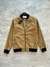 Campera BOMBER engomada beige