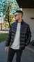 Campera puffer encuerada LR negro - comprar online