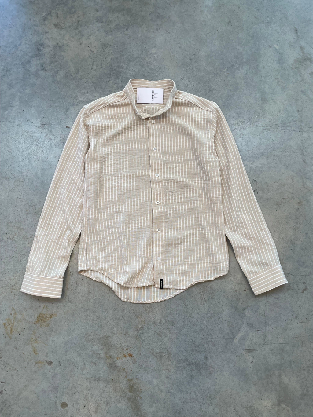 Camisa lino mao rayada Cod1003