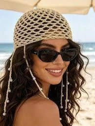 GORRO CROCHET CON DETALLES - tienda online