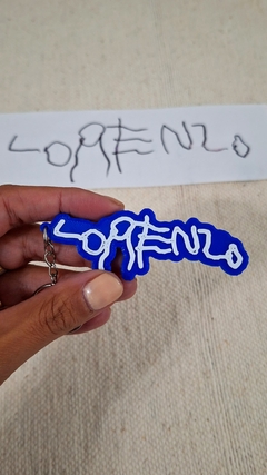 Llavero escritura