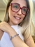 Pulseira strass roxo na internet