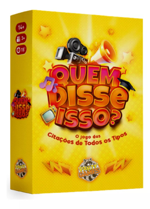 Jogo "Quem disse isso?" - Party Games (A partir de 14 anos)