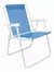 Silla Alta De Acero Sannet Reposera Azul Playa Mor