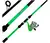 Combo Okuma Caña Reel Vibe 2,10 Mts 2 Tramos Spinning