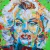 (Kit 3 peças) Marilyn Monroe - Impressão Tecido Canvas + Tinta acrílica - Alexandre Com X - Obras de Arte autênticas  e exclusivas