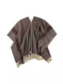 Poncho Tradicional Marron