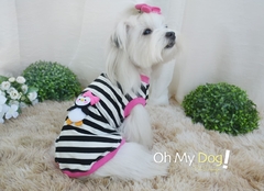 B62 - Camiseta Pinguim Listrado - Only Pet