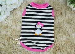 B62 - Camiseta Pinguim Listrado
