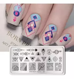 Placa L004 Geometry Born Pretty