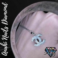 Colgante Acero y Crystal Chanel