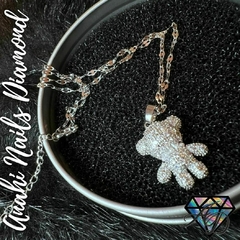 Collar Teddy Bear Acero
