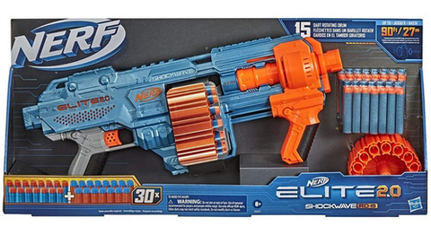 PISTOLA ELITE 2.0 SHOCKWAVE RD -15 HASBRO