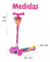 MONOPATÍN PRINCESAS DISNEY PLEGABLE LUZ EN RUEDA12018 SEBIGUS en internet