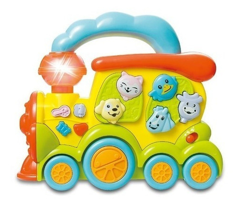 TREN DE LA GRANJA DIDÁCTICO CON Y SONIDO POPPI BABY SUDAMERICANA