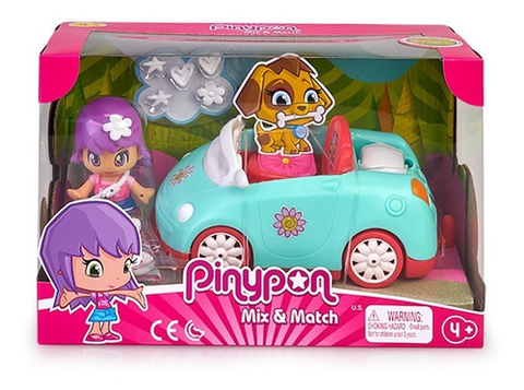 PINYPON AUTO CON FIGURA FAMOSA VULCANITA