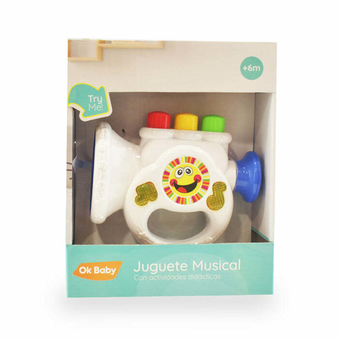 TROMPETA INTERACTIVA CON LUZ Y SONIDO OK BABY ISAKITOS