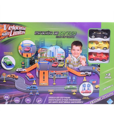 ESTACIÓN DE SERVICIO CON CIRCUITO EL DUENDE AZUL