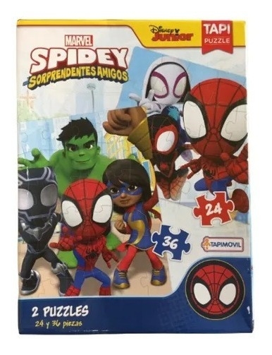 PUZZLE SPIDEY 24 Y 36 PIEZAS TAPIMOVIL