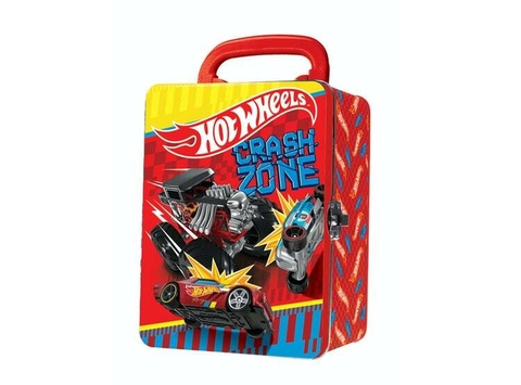 VALIJA METÁLICA HOT WHEELS PARA 18 AUTOS INTEK