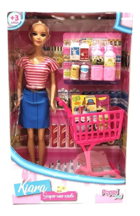 MUÑECA KIARA SUPERMERCADO POPPI DOLL SUDAMERICANA