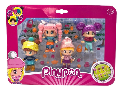PINYPON 4 FIGURAS CON ACCESORIOS VULCANITA
