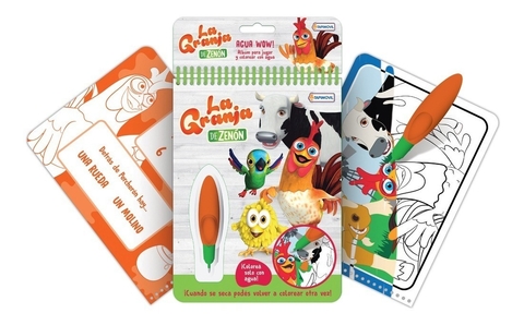 AGUA WOW LA GRANJA DE ZENÓN PARA COLOREAR CON AGUA TAPIMOVIL