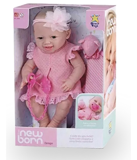 NEW BORN CON VESTIDO Y MOÑO ISAKITO