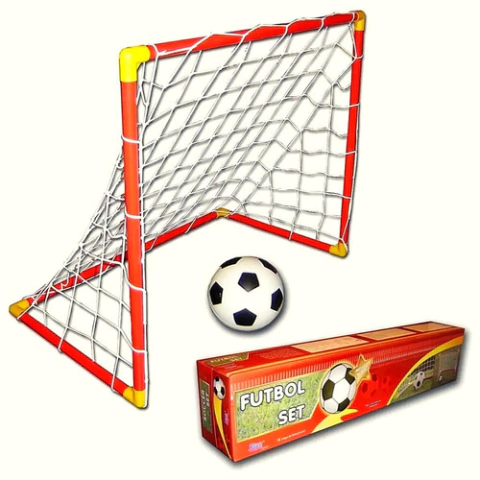 ARCO DE FUTBOL CON PELOTA FIRE